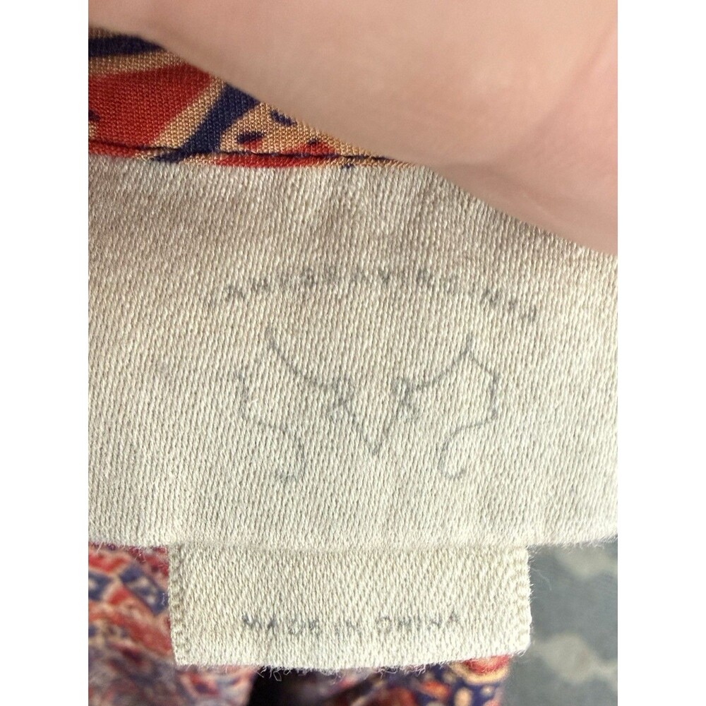 Vanessa Virginia for Anthropologie Women’s Smocked Top Size 2 Boho Elephants - Picture 6 of 7
